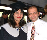 Uzma & Proud Hubby Baz